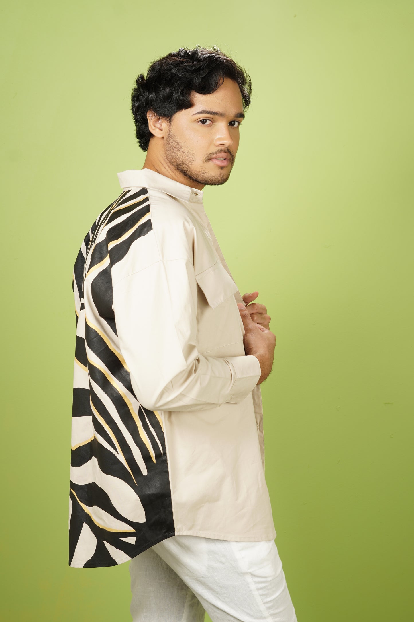 Zebra Line Shacket