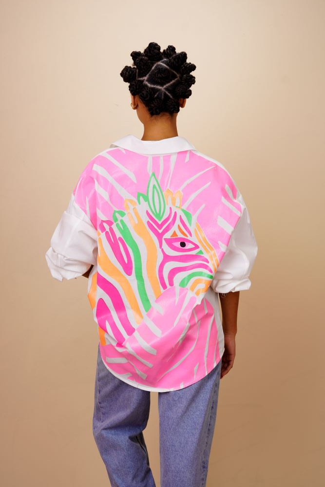 Vibrant Zebra Shirt