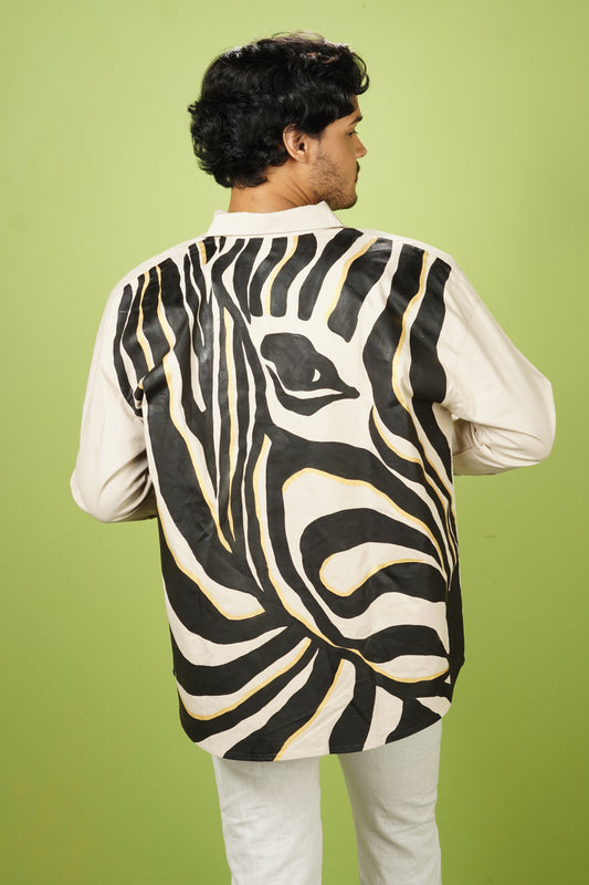 Zebra Line Shacket